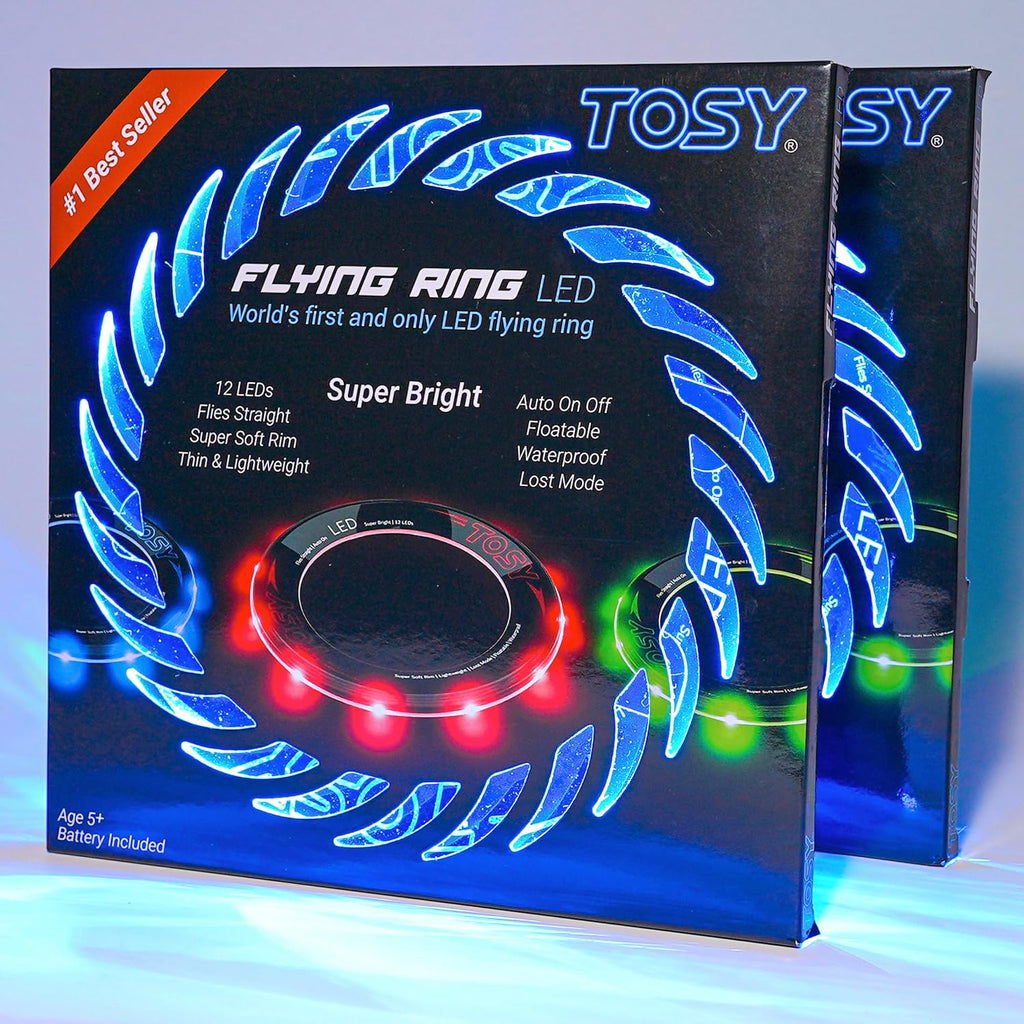 TOSY - Anillo volador \u2013 12 luces LED monocolor, súper brillant...