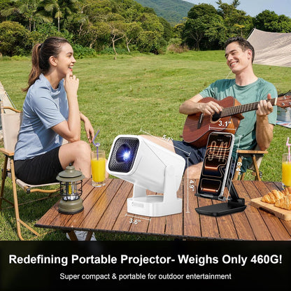 Mini proyector inteligente, proyector nativo 1080P con WiFi y Bluet...