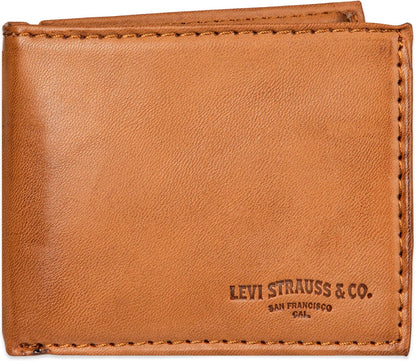 Billetera bifold delgada de capacidad extra con RFID para hombres d...