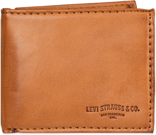 Billetera bifold delgada de capacidad extra con RFID para hombres d...