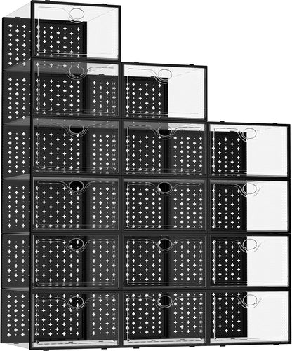 Pinkpum Paquete de 15 cajas de almacenamiento de zapatos grandes |...