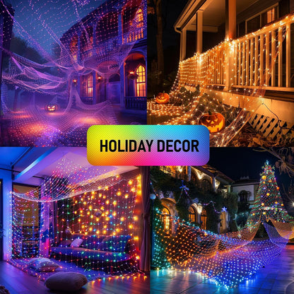 Dazzle Bright Luces inteligentes de red de 360 luces LED de Navidad...