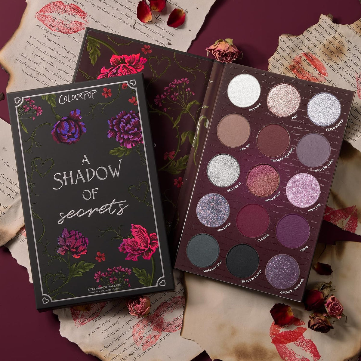 ColourPop Paleta de sombras de ojos A Shadow of Secrets, 15 sombras...
