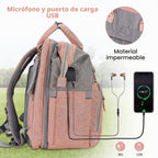 DERJUNSTAR Mochila para pañales \u2013 Bolsa de pañales de gran cap...