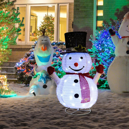 Dazzle Bright - Muñeco de nieve de Navidad, muñeco de nieve plegabl...