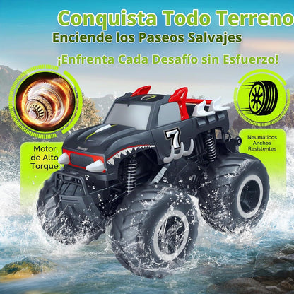 Threeking 1:16 Camión Monstruo Anfibio Todo Terreno Coche de Contro...