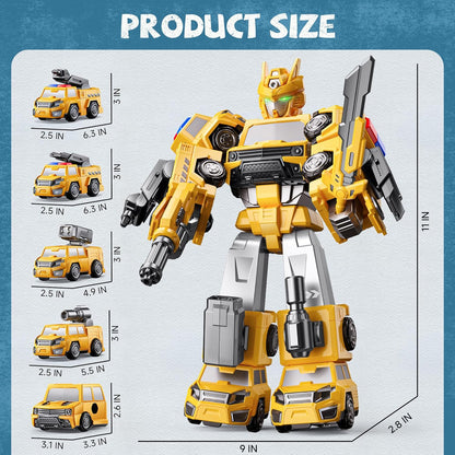 Juguetes robot transformadores 5 en 1 para niños de 4 a 6 años, jug...