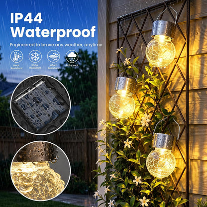 SOLPEX Luces solares colgantes para jardín exterior Linternas solar...
