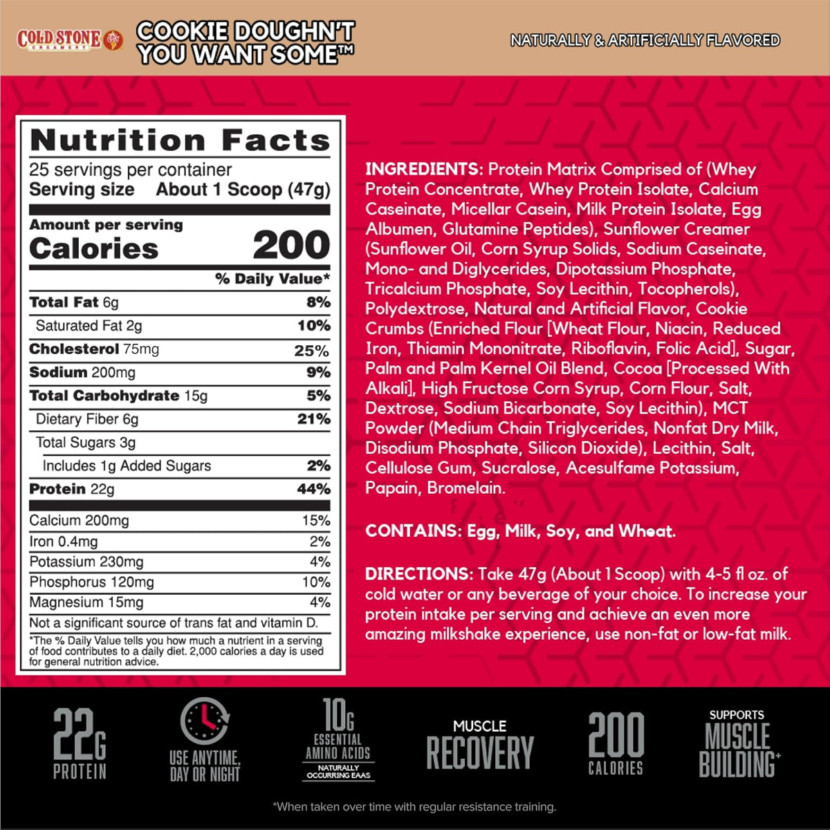 BSN SYNTHA-6 Proteína en polvo premium, masa de galletas, 25 porcio...
