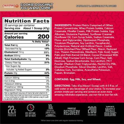 BSN SYNTHA-6 Proteína en polvo premium, masa de galletas, 25 porcio...