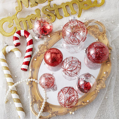Wironlst Adornos de Bolas de Navidad Irrompibles Transparentes de P...