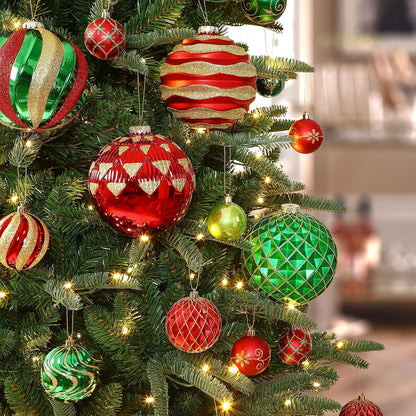 Alupssuc Adornos de bolas de Navidad grandes de 6 pulgadas\/5.906 i...