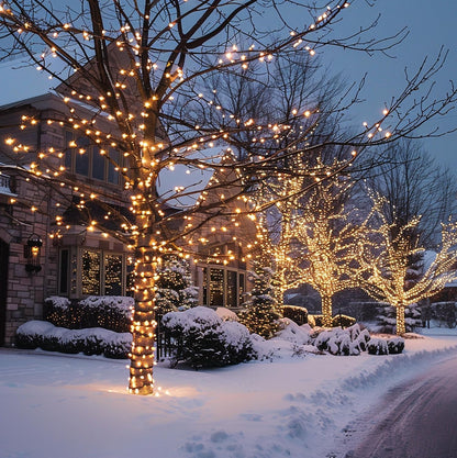TW SHINE Luces de Navidad que cambian de color, 66 pies, 200 LED bl...