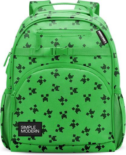 Simple Modern Mochila Minecraft para niñas, niños | 12L | Fletcher...