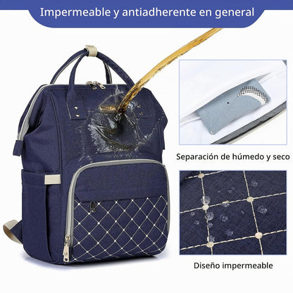 Mochila para pañales, bolsas de pañales para bebés, niñas y niños,...