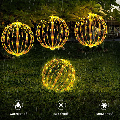 COVBOARD Globo de luz LED de Navidad de 12 pulgadas (paquete de 3)...