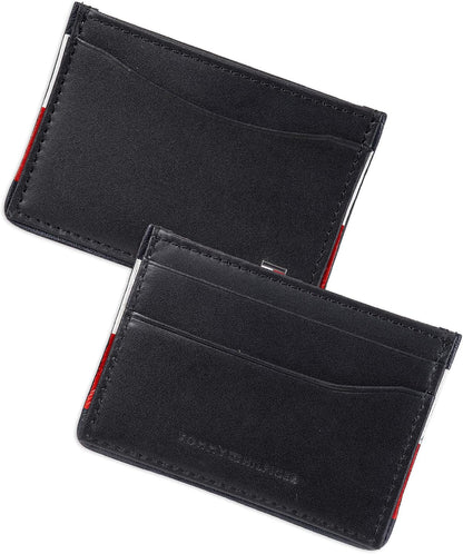 Tommy Hilfiger Cartera Passcase para hombre con ventana de identifi...