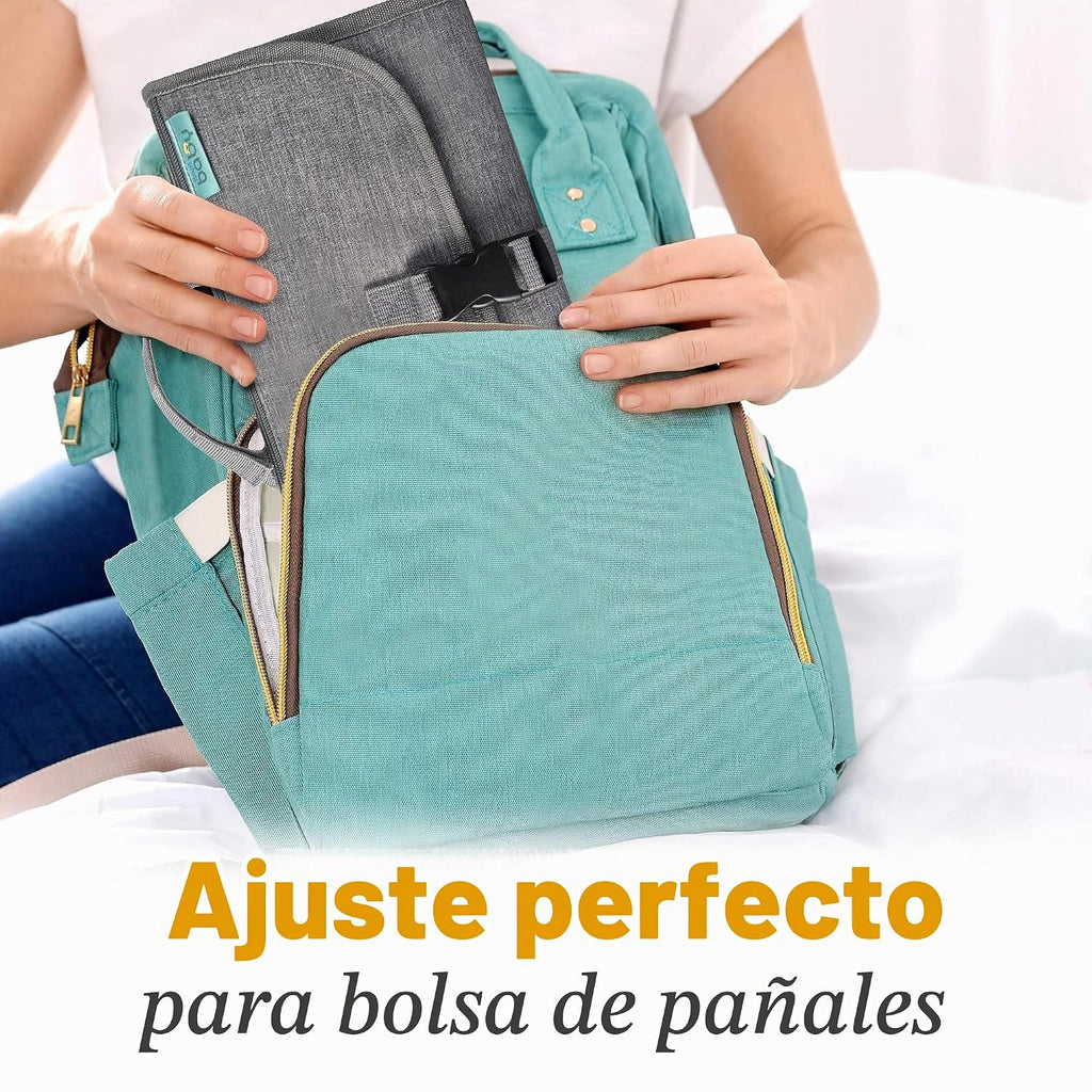 Kopi Baby - Cambiador de pañales portátil con bolsillo para toallit...