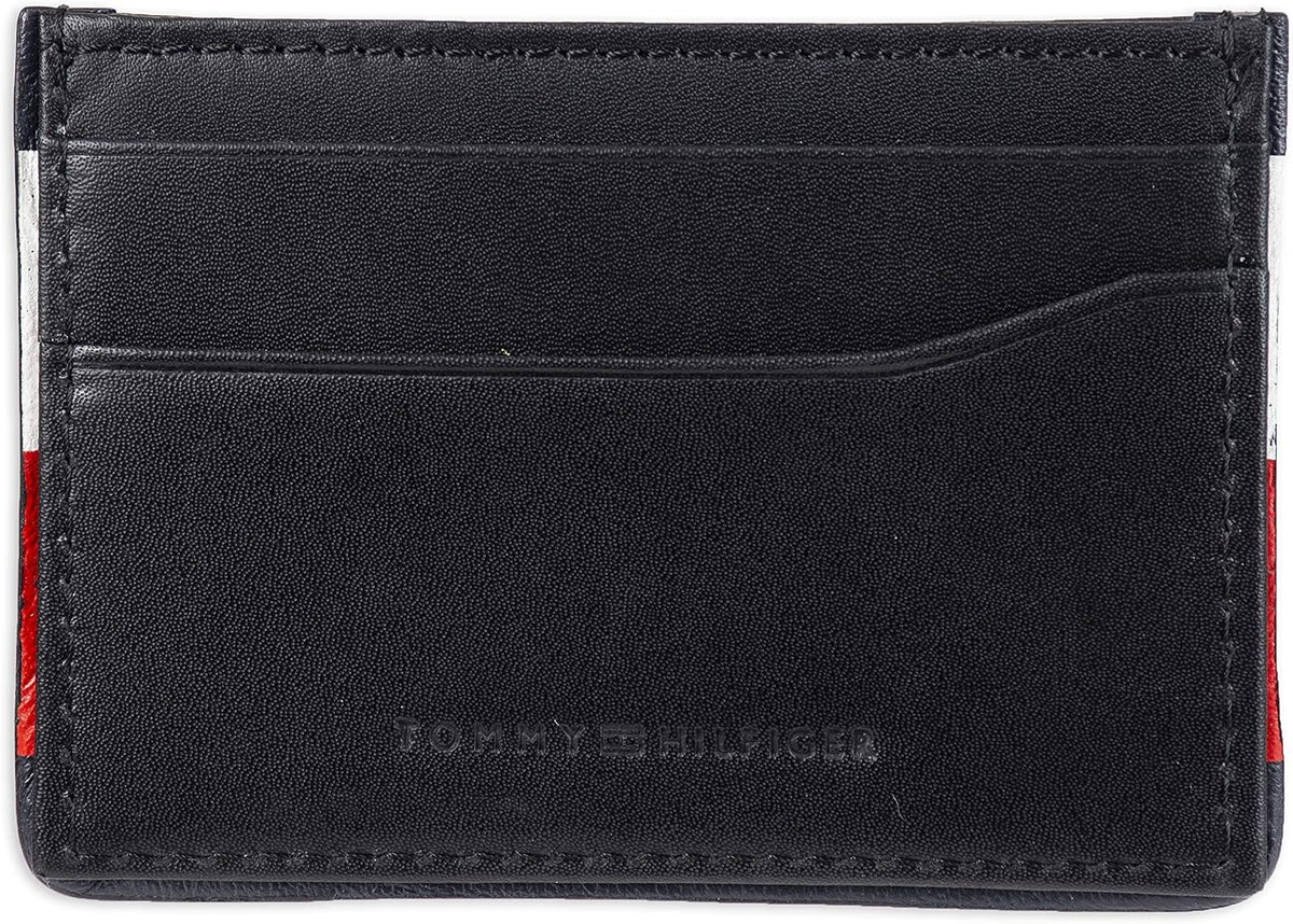 Tommy Hilfiger Cartera Passcase para hombre con ventana de identifi...