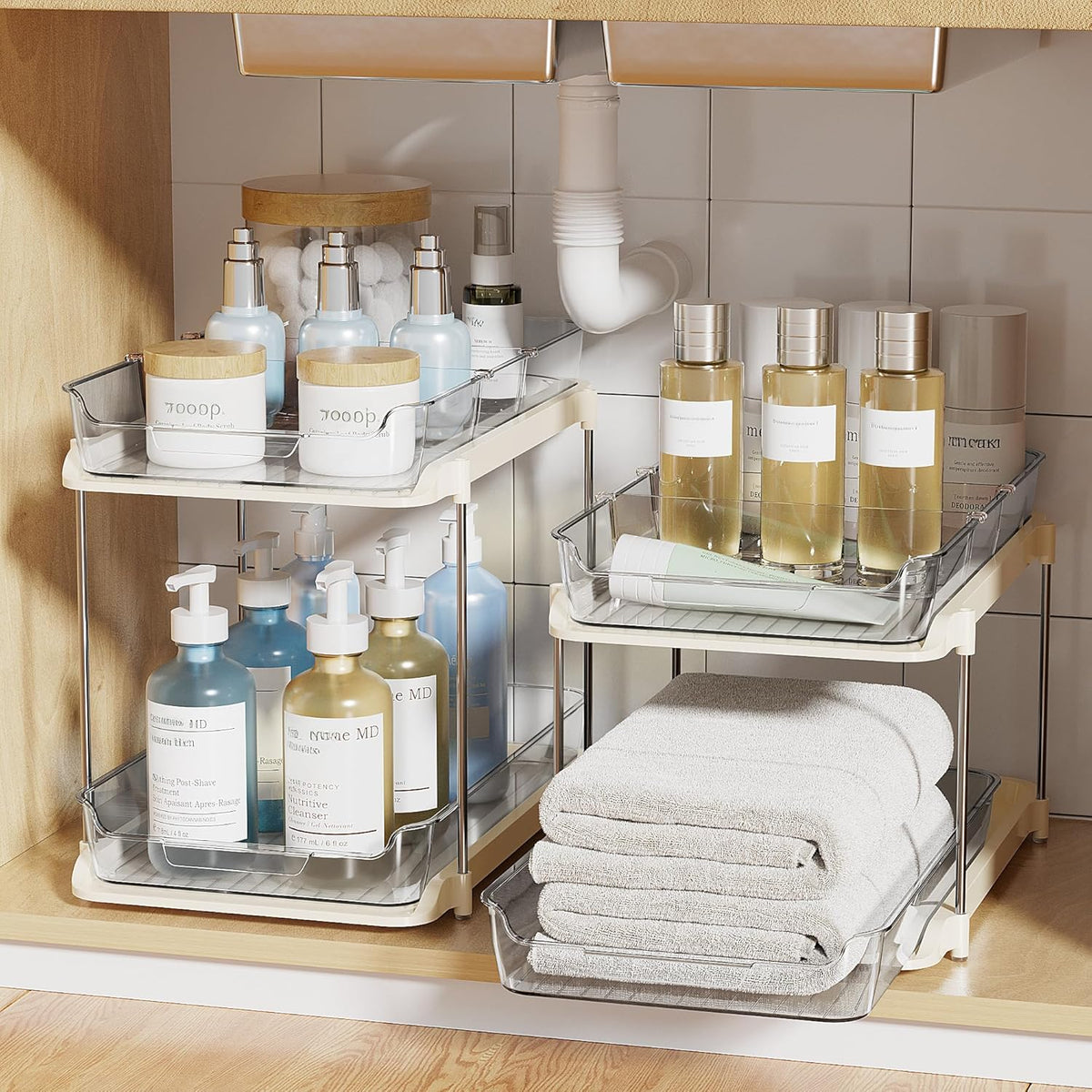 Delamu Organizadores y Almacenamiento Multiusos para Baño Debajo de...