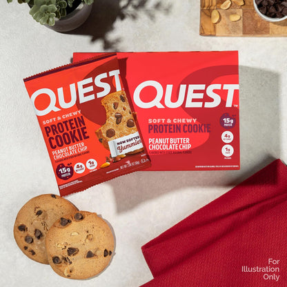 Quest Nutrition - Galletas de mantequilla de maní con chispas de ch...