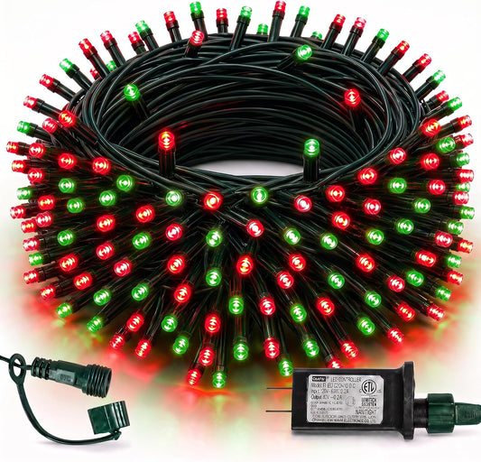 TW SHINE Luces de Navidad, 200 LED de 66 pies de luces de Navidad a...