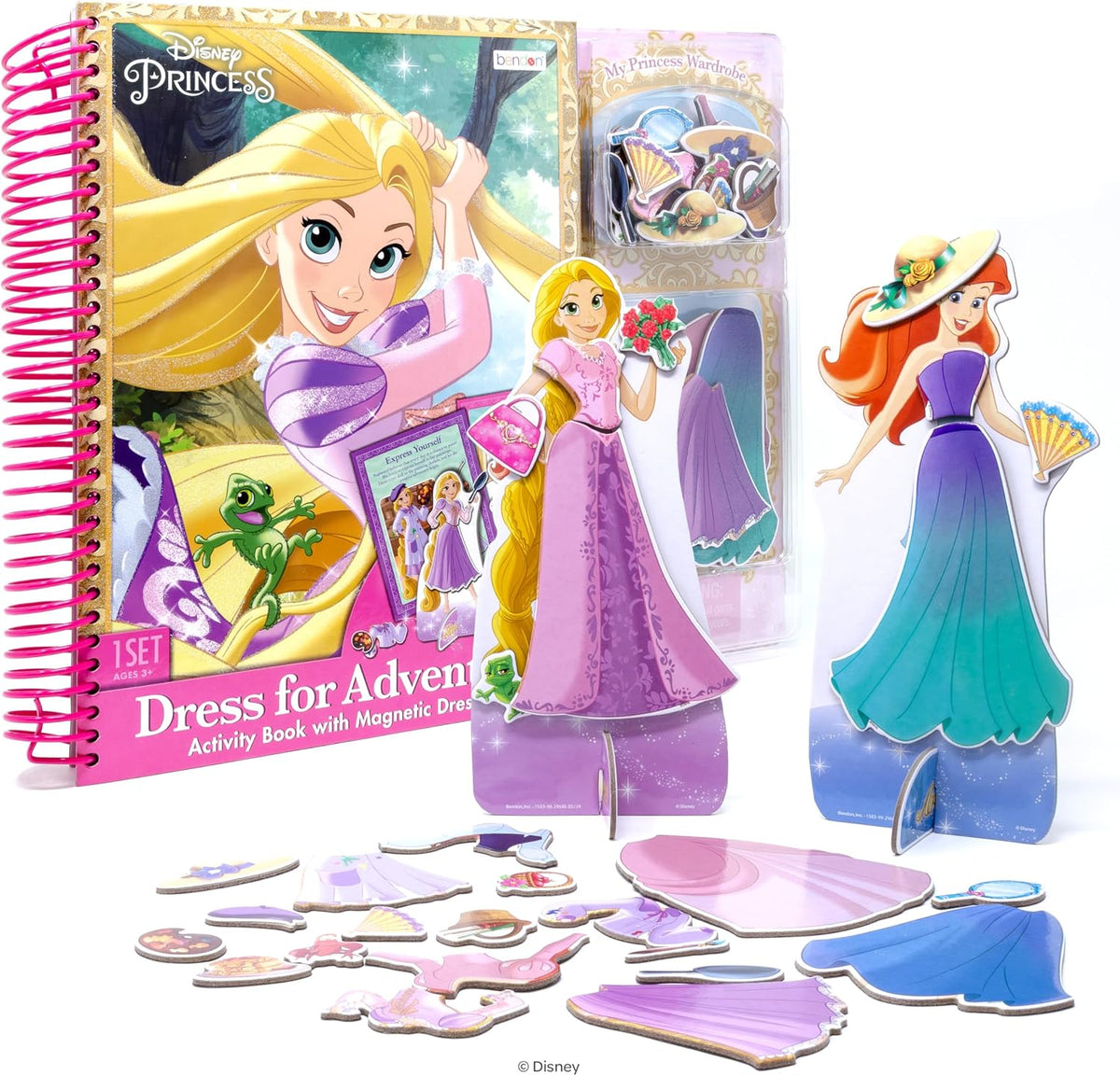 Disney Princess Rapunzel y Ariel Libro de Actividades, Muñecas Magn...