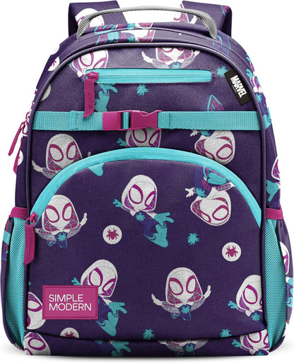 Simple Modern Marvel Spidey - Mochila infantil para escuela, niñas,...