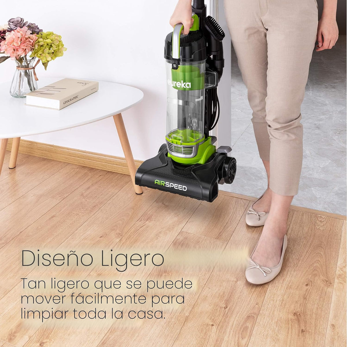 Eureka Airspeed NEU10AE4 - Aspiradora vertical compacta sin bolsa,...