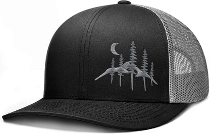 LARIX Trucker Hat Men - Gorra Snapback con parte trasera de malla t...