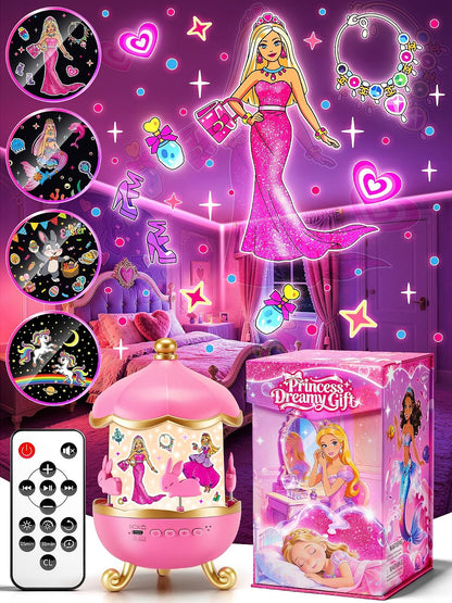 Juguetes de princesa para niñas, 【18 películas + 15 ruidos blancos】...