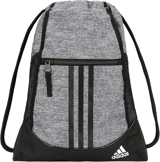 adidas Alliance Sackpack - Mochila con cordón para deportes, bolsa...