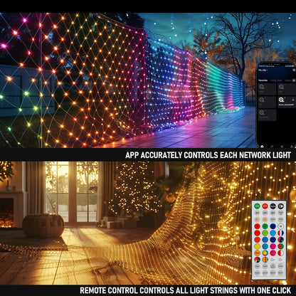 Dazzle Bright Luces inteligentes de red de 360 luces LED de Navidad...