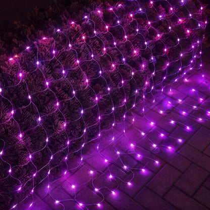 DAZZLE BRIGHT - Red de 12 pies x 5 pies de 360 luces LED para Hallo...