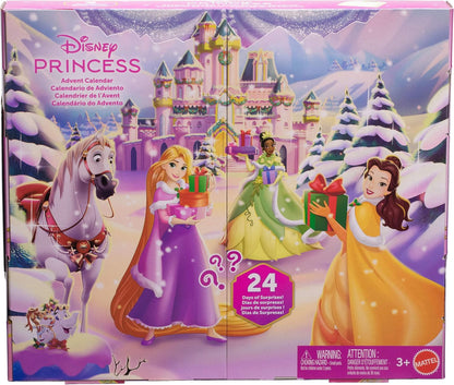 Calendario de Adviento de princesas de Disney de Mattel con muñecas...