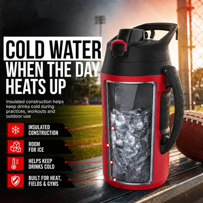 Under Armour Botella de agua aislada con asa y gancho para cerca, j...