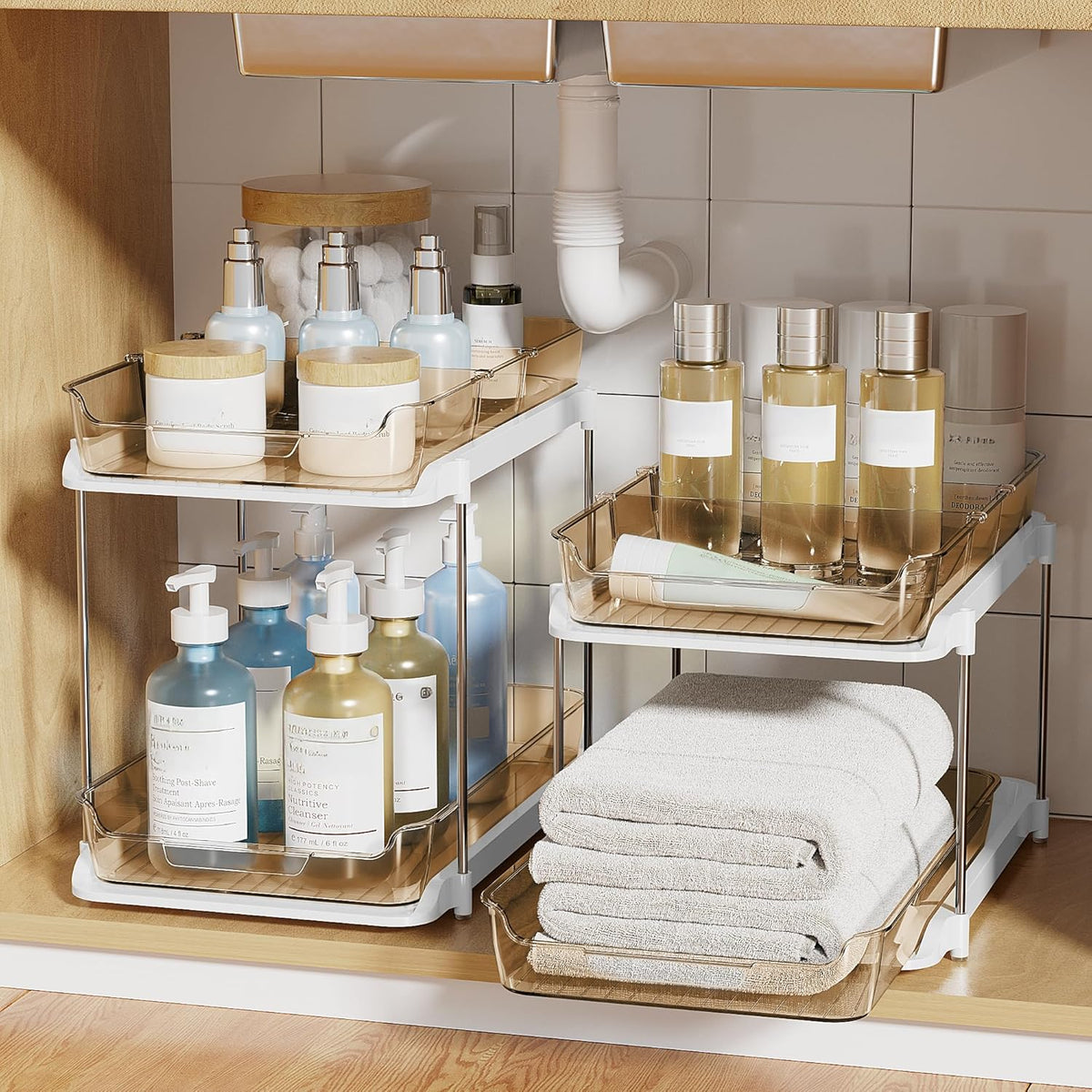 Delamu Organizadores y Almacenamiento Multiusos para Baño Debajo de...