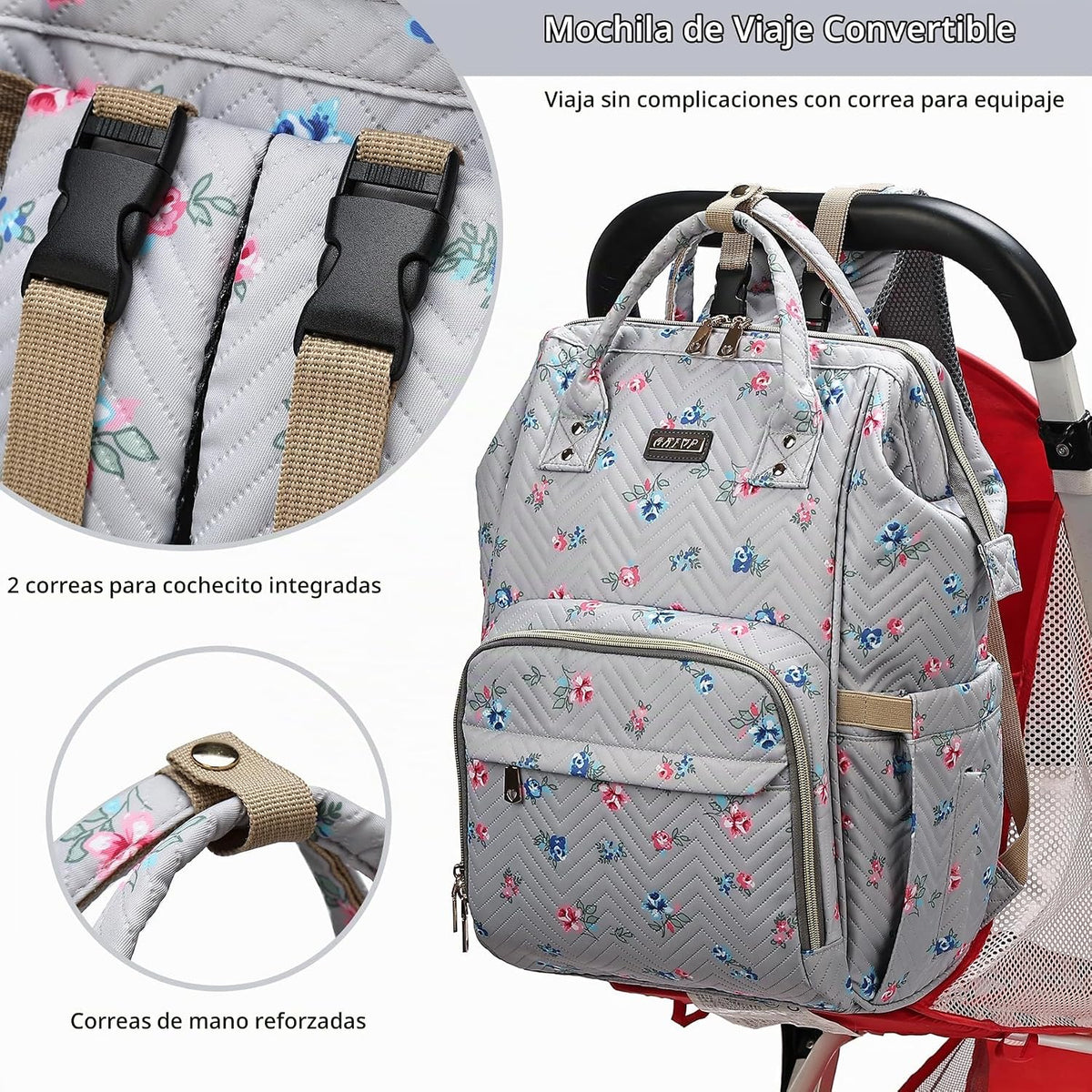 GAIVP - Mochila para pañales, bolsas de pañales para bebés, niñas y...