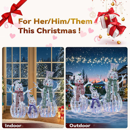 Ultym Decoraciones familiares grandes de muñeco de nieve navideño c...
