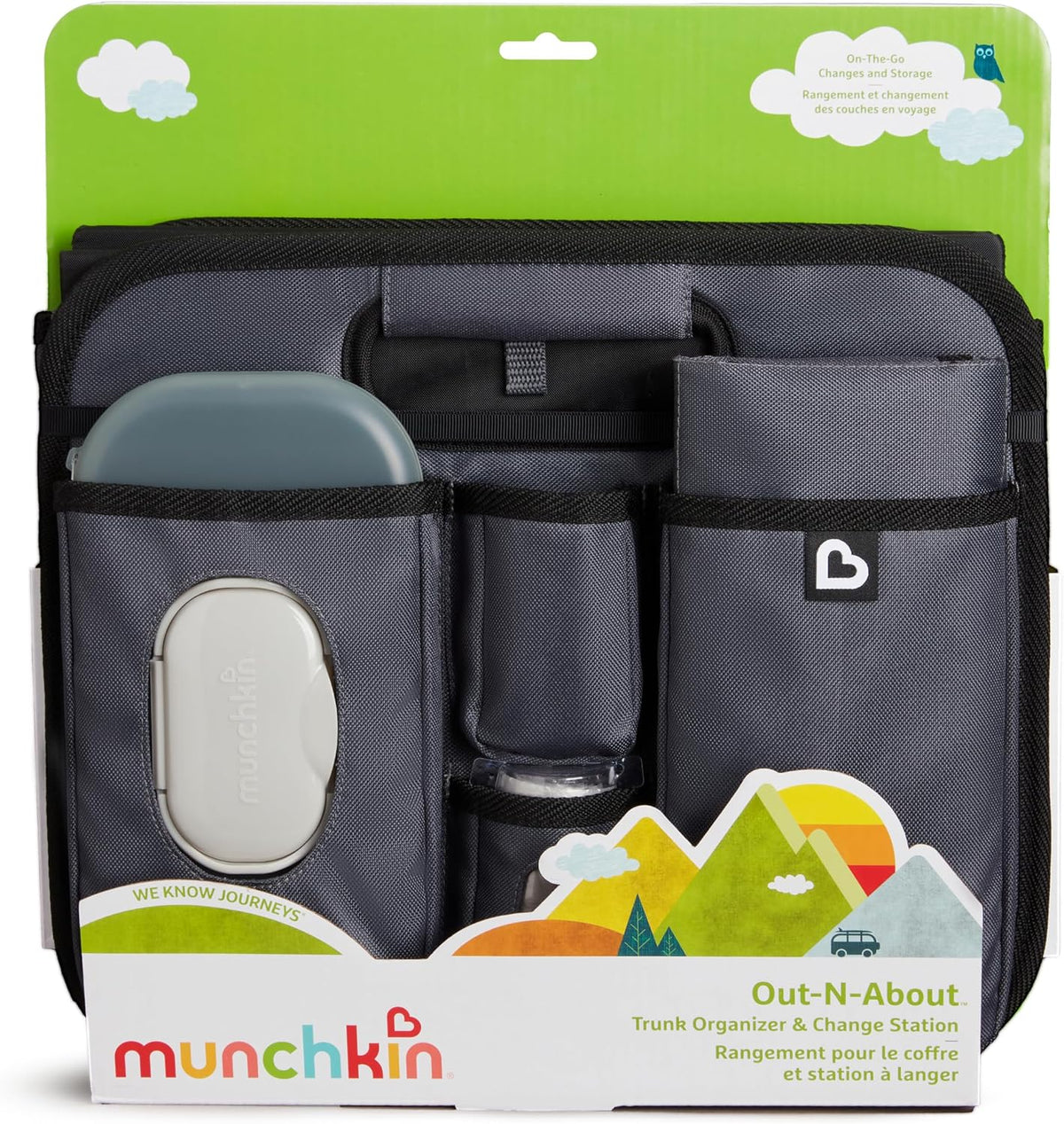 Munchkin Organizador de maletero de coche, organizador de pañales p...