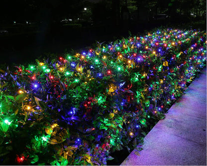 Joomer Luces de red de Navidad de 12 pies x 5 pies, luces de malla...