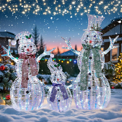 Ultym Decoraciones familiares grandes de muñeco de nieve navideño c...