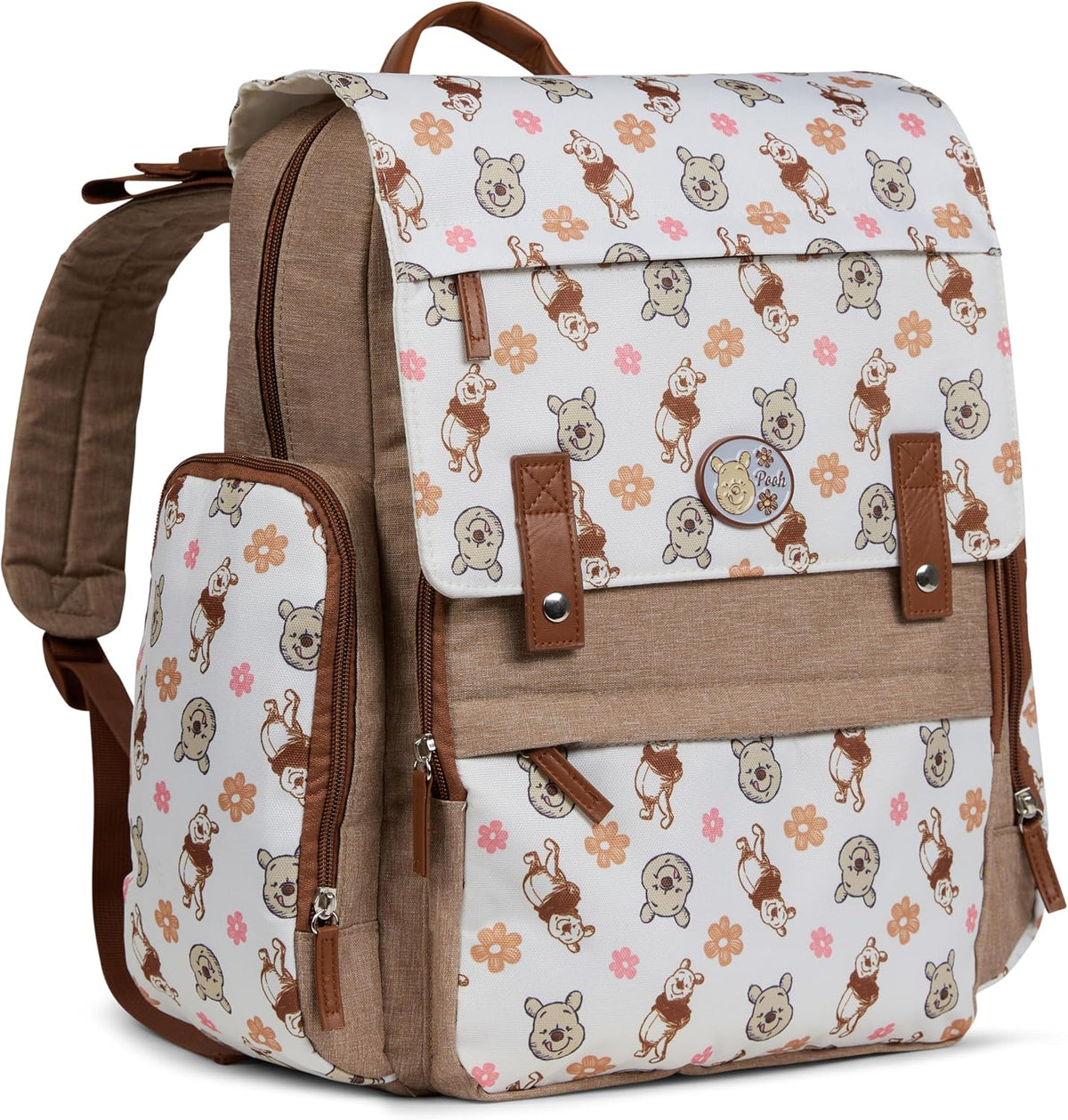 Disney Winnie the Pooh - Mochila para pañales con cambiador, bolsa...