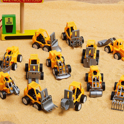 6 piezas de juguetes de camiones de ingeniería para fiestas de cons...