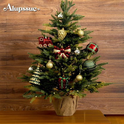 Alupssuc - Juego de 82 bolas de Navidad clásicas, rojo, verde y dor...