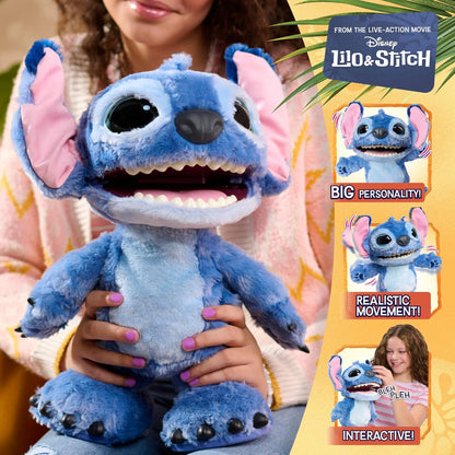 Disney Stitch Ultimate Stitch - Juguete de peluche interactivo de 1...