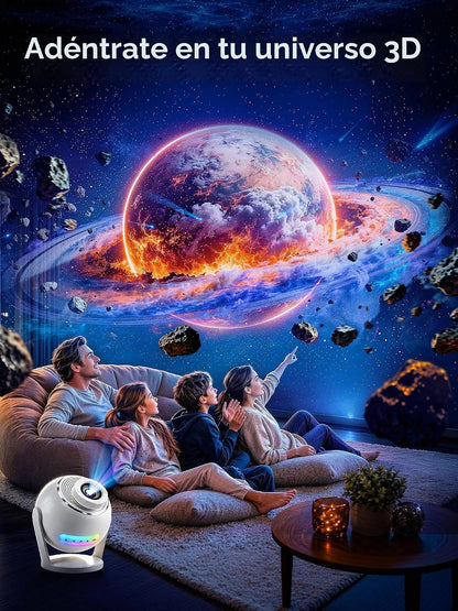 Proyector Galaxy 3D, Altavoz Bluetooth con Proyector Estrella de 60...