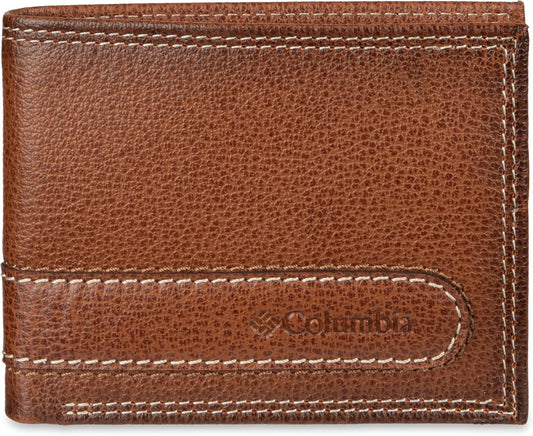 Columbia Billetera plegable delgada RFID para hombre con ventana de...