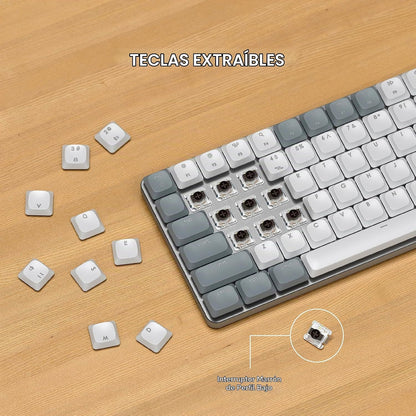 Satechi SM1 - Teclado mecánico 75% para Mac y Windows, teclado Blue...