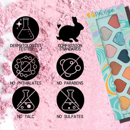 Pacifica Paleta de sombras de ojos \u2013 Sombra de ojos mineral Ma...